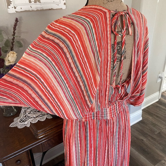 Nina Leonard ladies beautiful summer flowing long maxi dress. NWOT - Picture 5 of 13